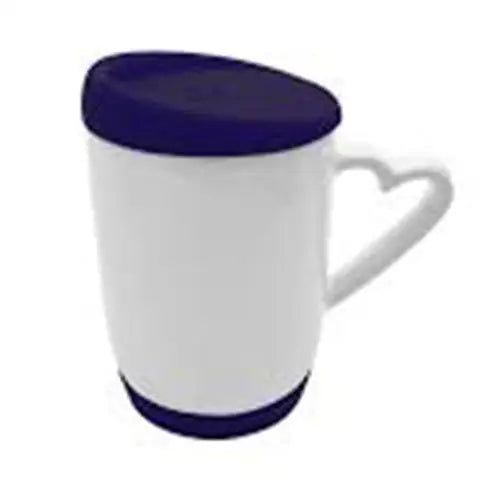 Dark Blue Base + Lid Sublimation Mug - simple